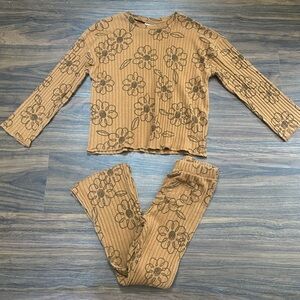 Zara Kids Floral Set - Brown